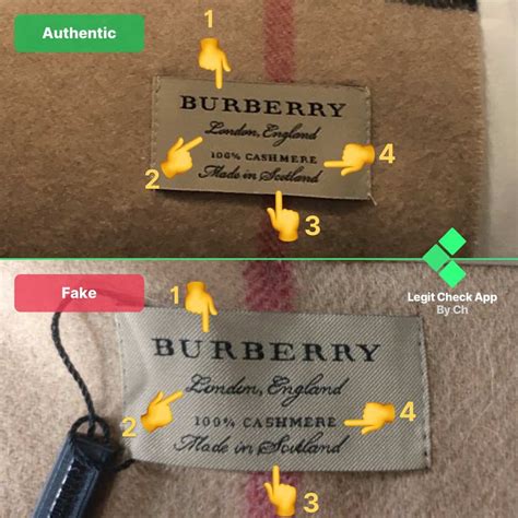 fake burberry touch|burberry scarf vs real.